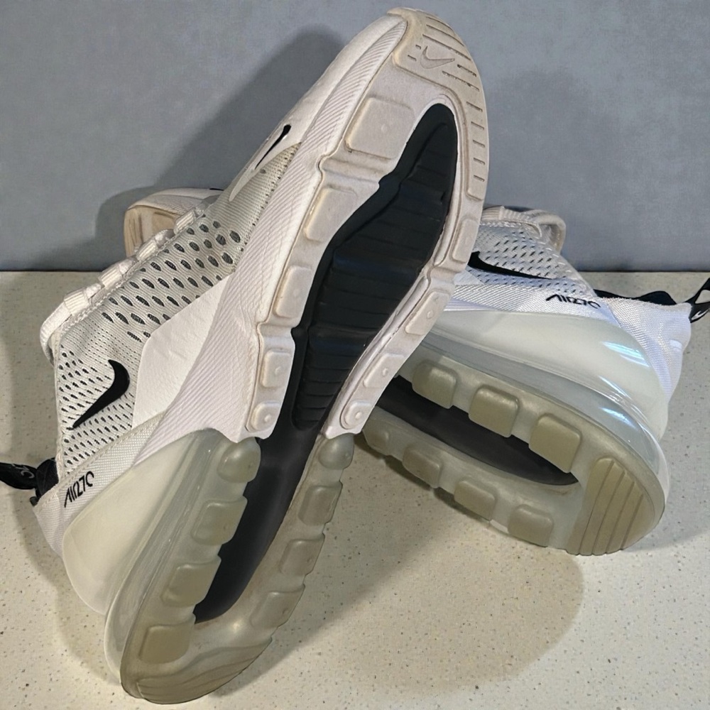 Nike Air Max 270 White and Black Sneakers
Women’s Size 6.5 - Picture 6 of 7